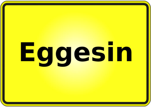 Ortseingangsschild Deutschland Stadt Eggesin