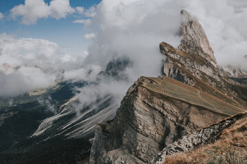 Seceda mountain in the Dolomites, South Tyrol, Italy, Europe