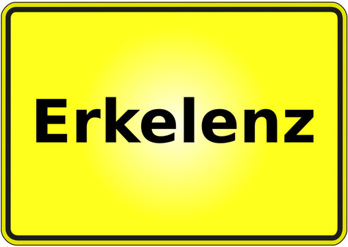 Ortseingangsschild Deutschland Stadt Erkelenz