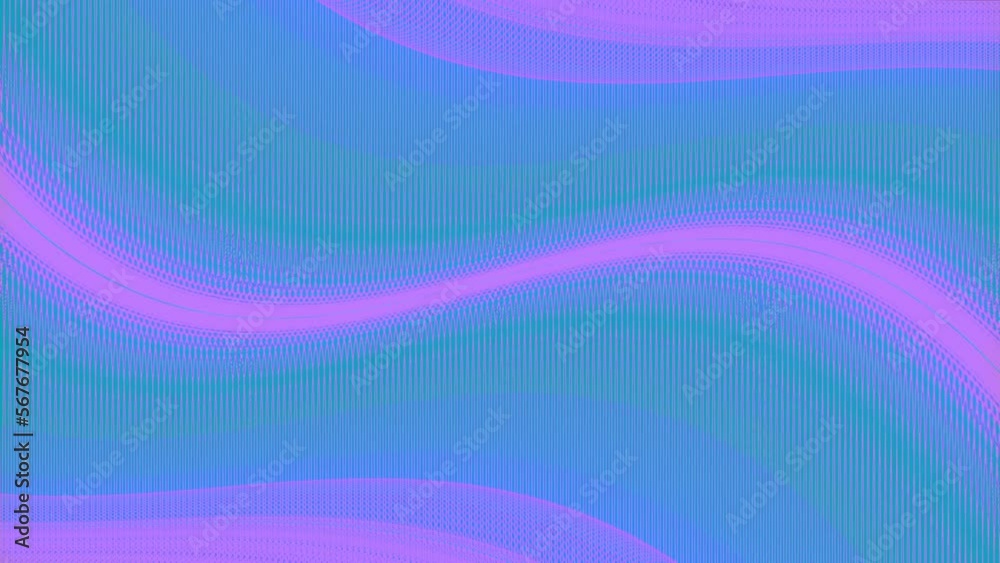 Poster Elegant digital seamless loop animation of a curved wire structure. 3d rendering