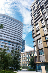 Obraz premium Modern skyscraper in Belvedere quartier, Vienna, Austria