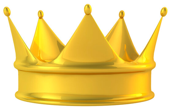 Golden crown a royal king concept