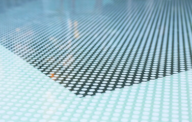 Fototapeta premium Closeup ceramic fritted glass pattern. 