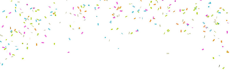 Falling colorful confetti design pattern background isolated