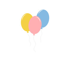 balloons isolated 