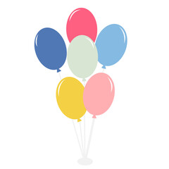 Obraz na płótnie Canvas balloons isolated