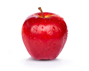 red apple isolated on white