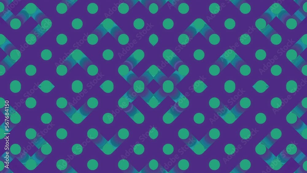 Aufkleber Cartoon pattern with moving neon gradient. 3d rendering digital animation 4K