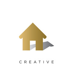 h home logo design vector icon