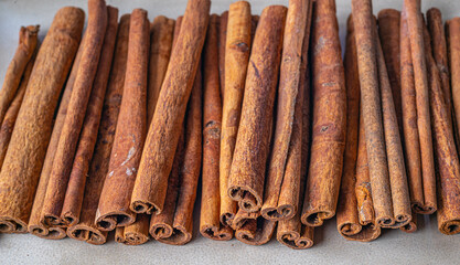 Cinnimon sticks in closeup