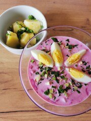 salad with beetroot and avocado