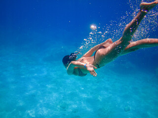 Snorkeling in the sea
