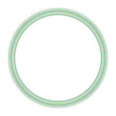 green turquoise circular border round floral graphic design vector illustration eps