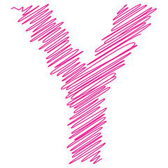 signs with the effect of a thread and a stroke children's text