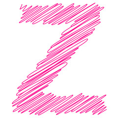 signs with the effect of a thread and a stroke children's text