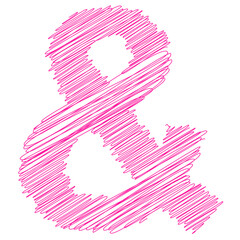 signs with the effect of a thread and a stroke children's text