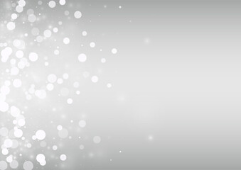 White Blizzard Vector Silver Background. Abstract