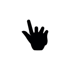 Fototapeta na wymiar Click hand icon. Simple style optical internet big sale poster background symbol. Click hand brand logo design element. Click hand t-shirt printing. vector for sticker.
