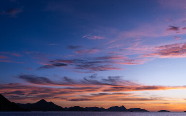Fototapeta premium sunset over the sea