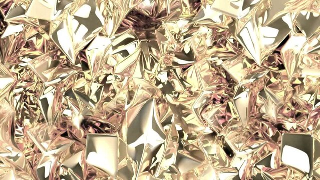 Shiny liquid ripples on the surface of a technological material with an elegant shape. Abstract oscillating ferromagnetic moving fluid. Modern nanotechnologies of metallic materials. Looped
