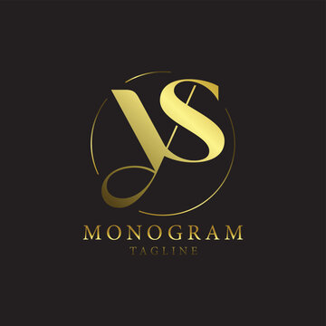 Lettering Combine Monogram Luxury Logo Letter YS