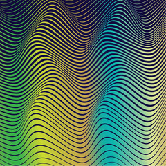 wave background illustration gradient design vector