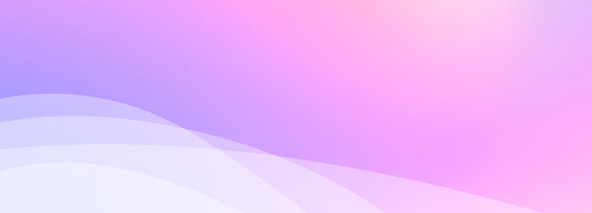 Abstract geometrical pink gradient digital web horizontal banner design template blank with place for text . Wavy liquid transparent white shapes.
