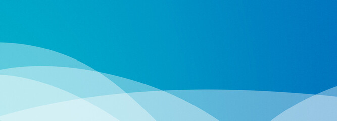 Abstract geometrical blue gradient digital web horizontal banner design template blank with place for text . Wavy liquid transparent white shapes.