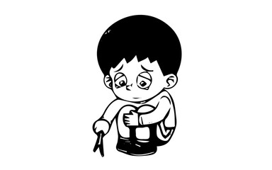 Sad Boy Logo Tmplates.