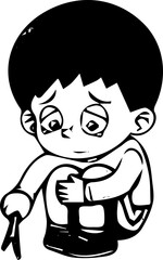 Sad Boy Logo Tmplates.