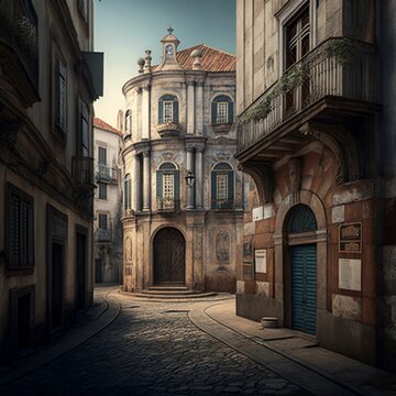old street in the town