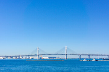 神奈川県横浜市のベイブリッジ