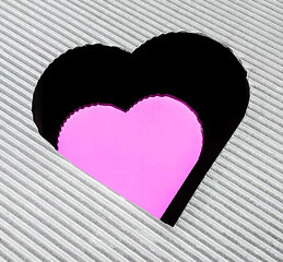 heart-shaped paper