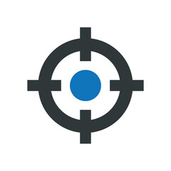Fototapeta premium Shooting target icon vector graphic illustration