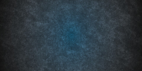 Fototapeta premium Blue and black stone wall grunge backdrop texture background. monochrome slate grunge concrete wall black backdrop vintage marbled textured border background. 