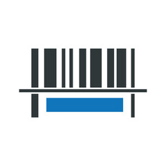 Barcode icon vector graphic illustration