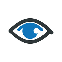 Eye icon vector graphic illustration