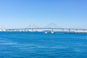 神奈川県横浜市のベイブリッジ