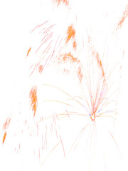 Realistic firework elements PNG format easy to use festive sparkler overlay