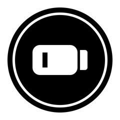 Obraz premium Low Battery Circular line icon