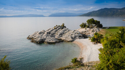 Obraz premium The lonely bay of Plaža Sveti Blaž on the island of Cres, Croatia.