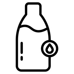 Naklejka premium water bottle line 