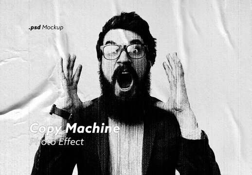 Copy Machine Photo Effect