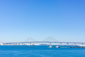 神奈川県横浜市のベイブリッジ