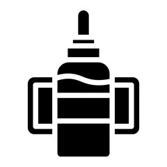 Obraz premium water bottle glyph 