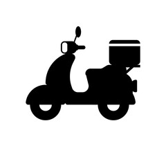 scooter delivery icon isolated vector illustration