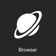 web browser icon isolated vector illustration