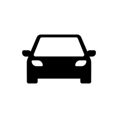 minimal car icon isolated vector illustration