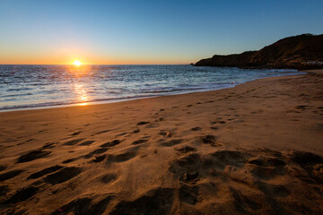 Beautiful Mazunte beach in Mexico