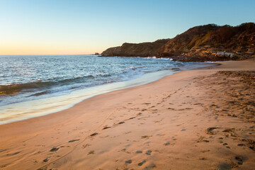 Beautiful Mazunte beach in Mexico